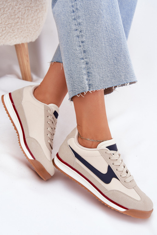 baskets Chaussures modèle baskets Féminin beige Zerina