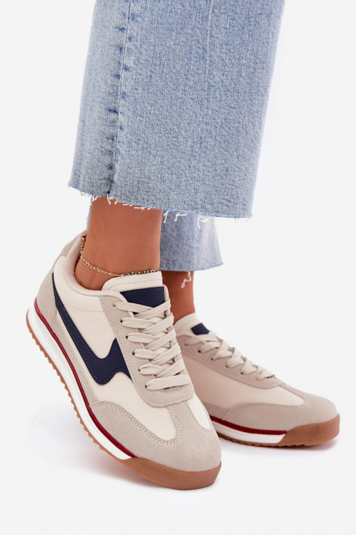 baskets Chaussures modèle baskets Féminin beige Zerina