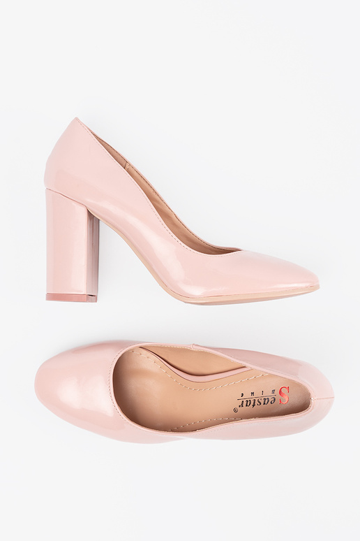Escarpins laqués couleur rose