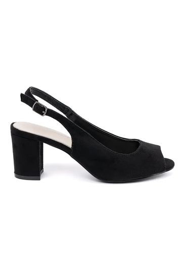 Sandales en daim avec talons