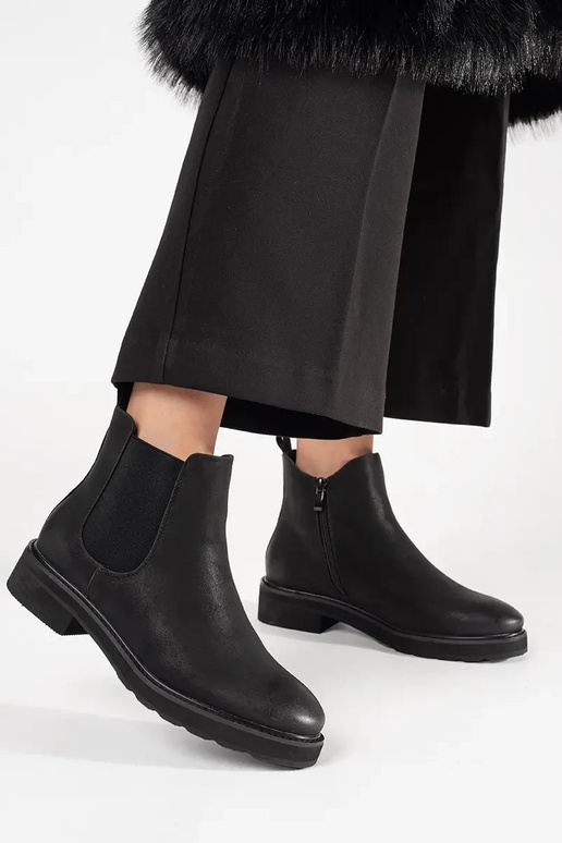 Bottines noires classiques SERGIO LEONE