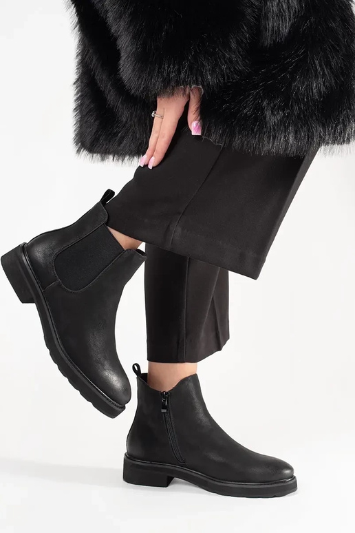 Bottines noires classiques SERGIO LEONE