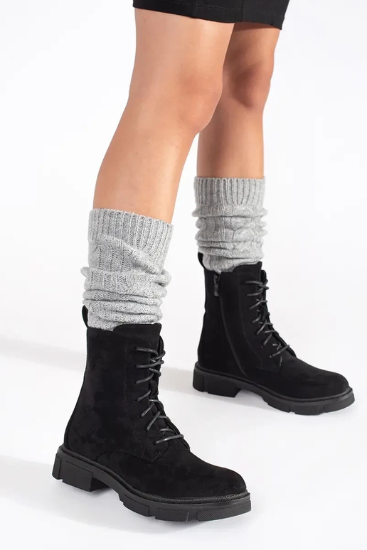 Chaussures en daim femme avec lacets Chaussures en daim femme avec lacets