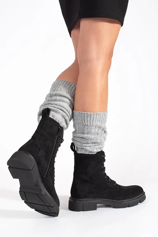 Chaussures en daim femme avec lacets Chaussures en daim femme avec lacets