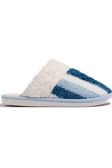 Chaussons chauds rayés