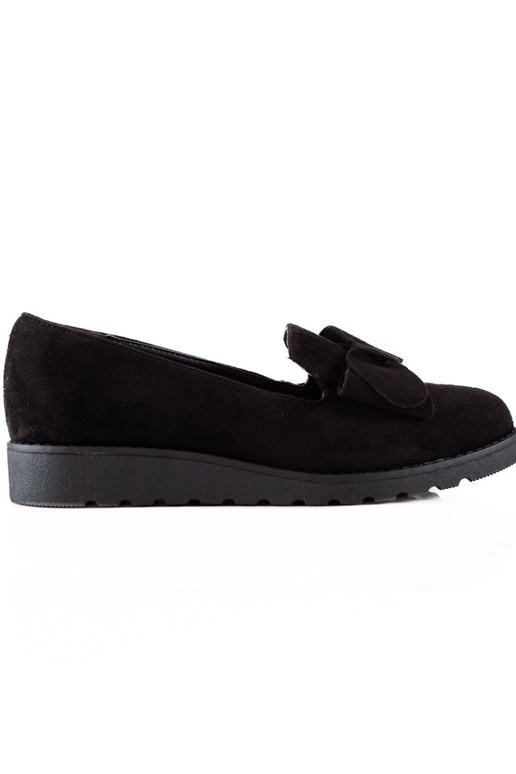 bottines en daim avec ruban