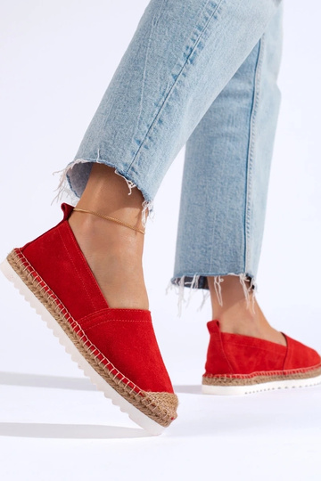 Espadrilles à plateforme de T. Sokolski en rouge 2