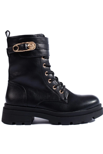 Bottes femme noires en...