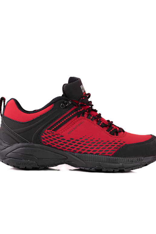 Bottes de trekking rouges à... Bottes de trekking rouges à...