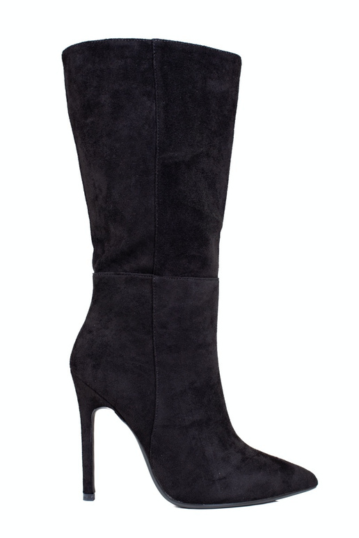 Bottes noires à talons hauts Bottes noires à talons hauts