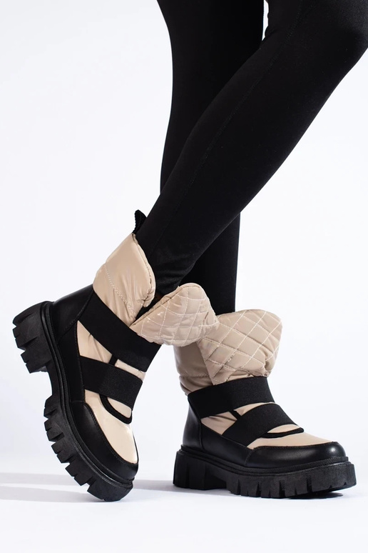 Bottes de neige à plateforme massive...