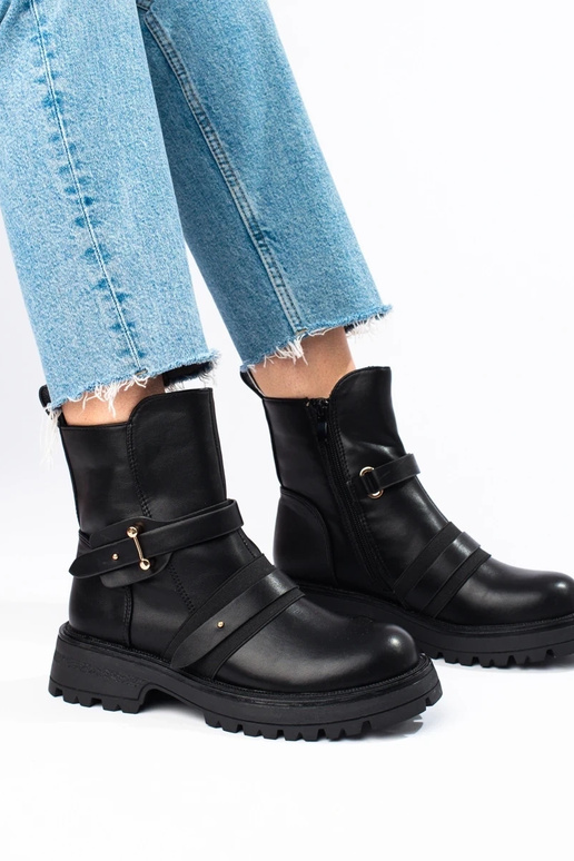 Bottines noires pour femmes avec... Bottines noires pour femmes avec...
