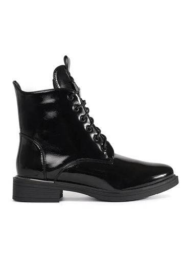 Bottes vernies noires en...