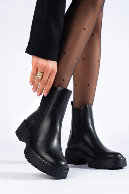 Bottines Chelsea à plateforme par... Bottines Chelsea à plateforme par...