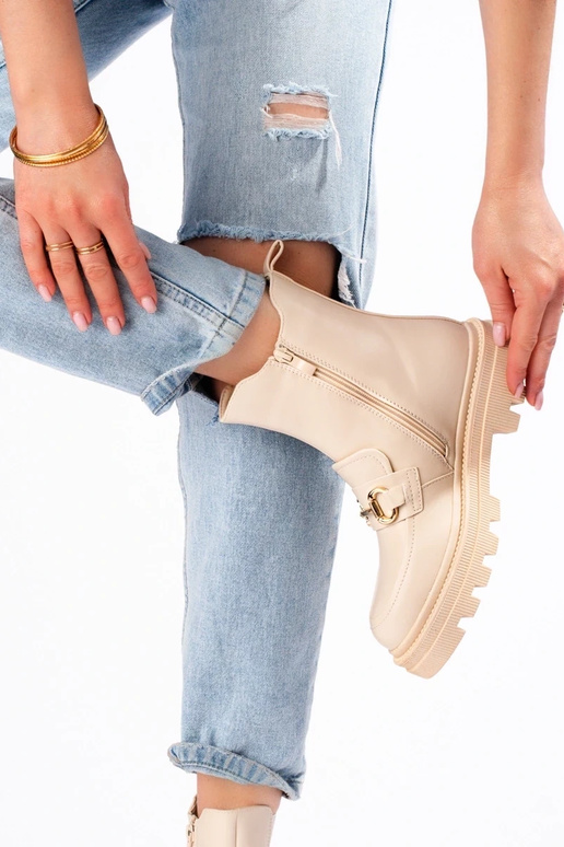 beige Chaussures femme à plateforme beige Chaussures femme à plateforme