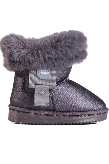 bottes de neige grises pour...