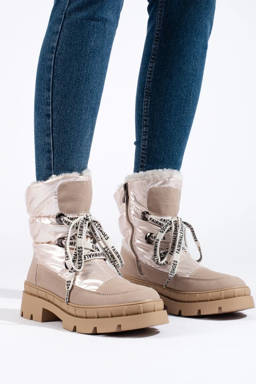 bottes de neige femme beige avec... bottes de neige femme beige avec...