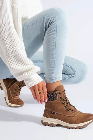 bottes marron avec plateforme 2