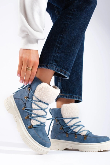 bottes de neige femme bleu... 2