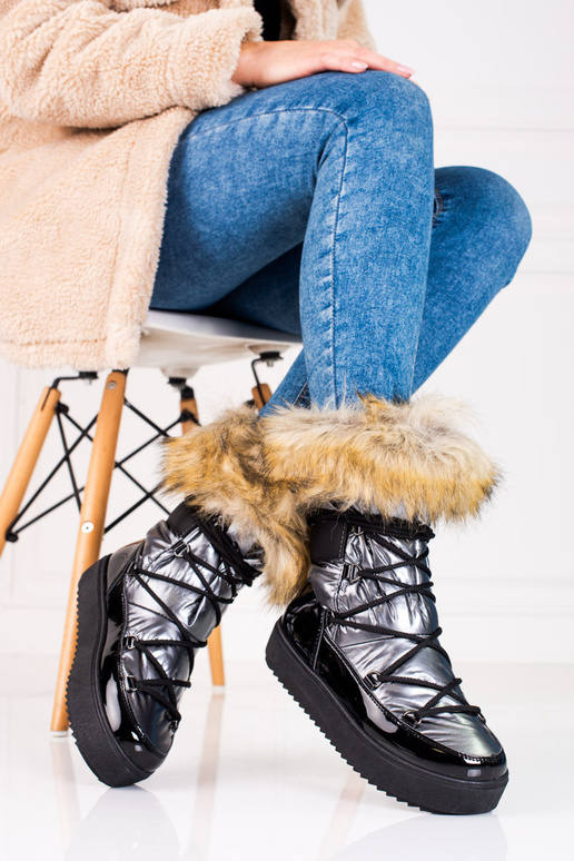 bottes de neige avec plateforme pour...