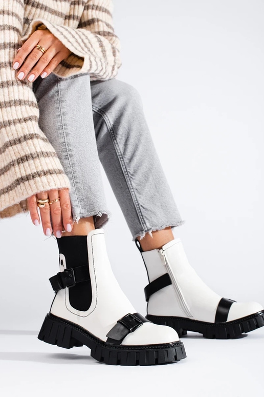 Chaussures femme blanches à plateforme Chaussures femme blanches à plateforme