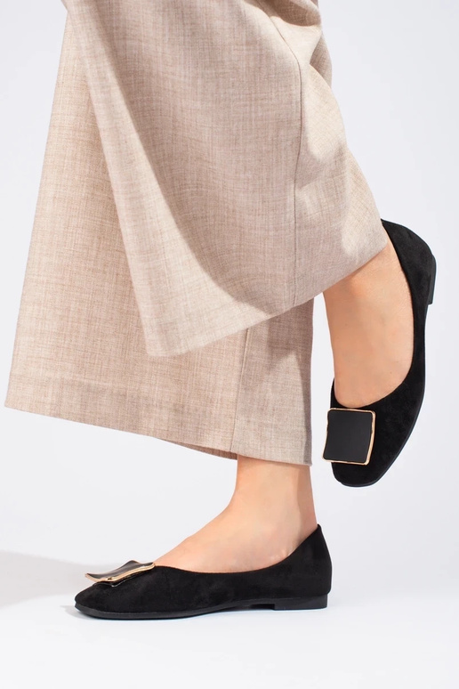 Ballerine Shelovet en daim - Noir Ballerine Shelovet en daim - Noir