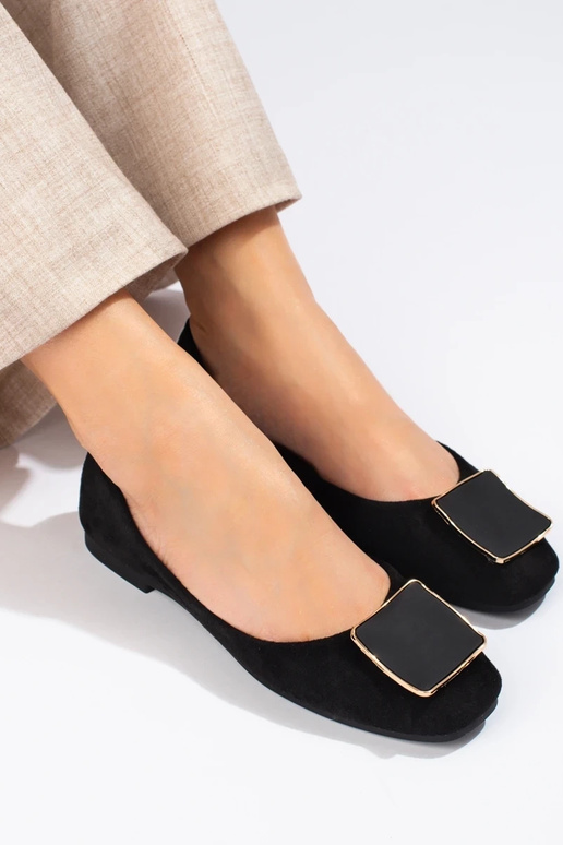 Ballerine Shelovet en daim - Noir Ballerine Shelovet en daim - Noir