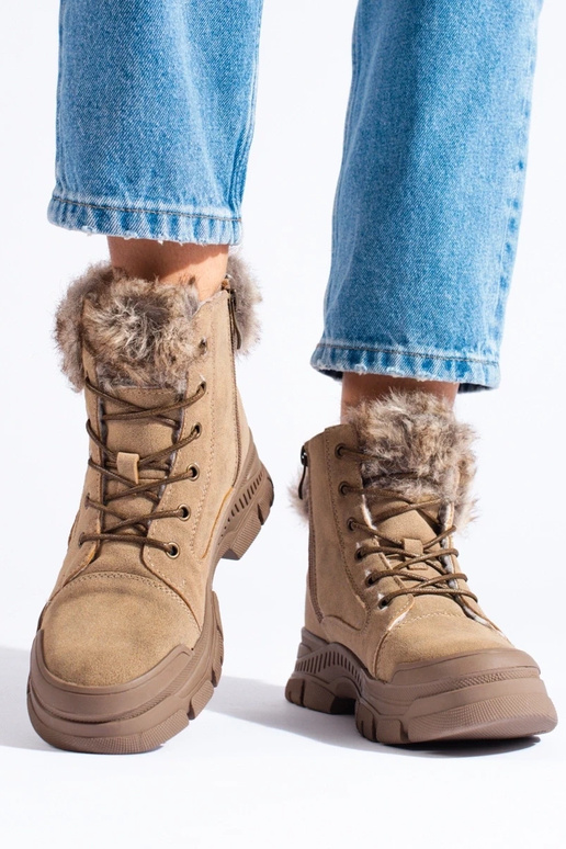 bottes femme marron avec fourrure bottes femme marron avec fourrure