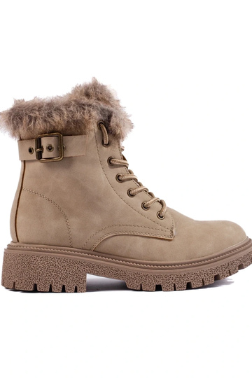 Bottes femme en daim avec...