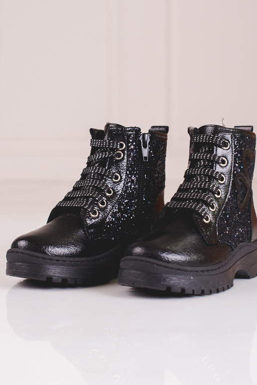 Bottines fille à paillettes Potocki... Bottines fille à paillettes Potocki...