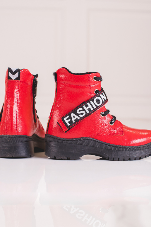 Bottes pour filles Potocki mode rouge Bottes pour filles Potocki mode rouge