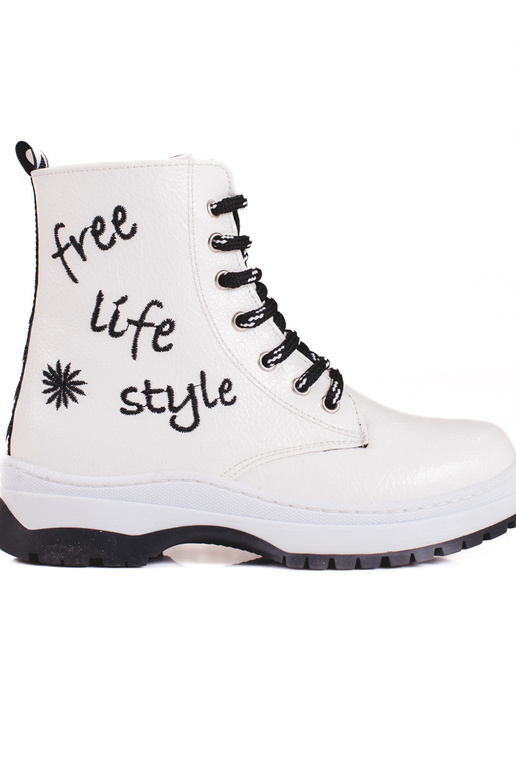 chaussures blanches pour filles POTOCKI