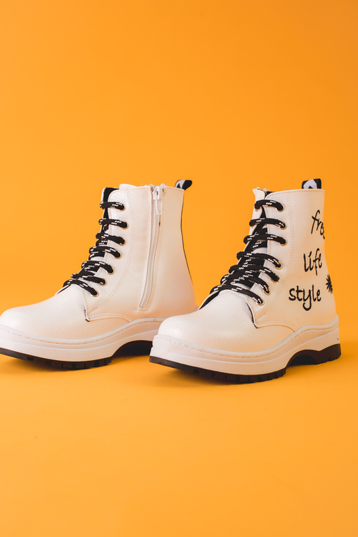 chaussures blanches pour filles POTOCKI