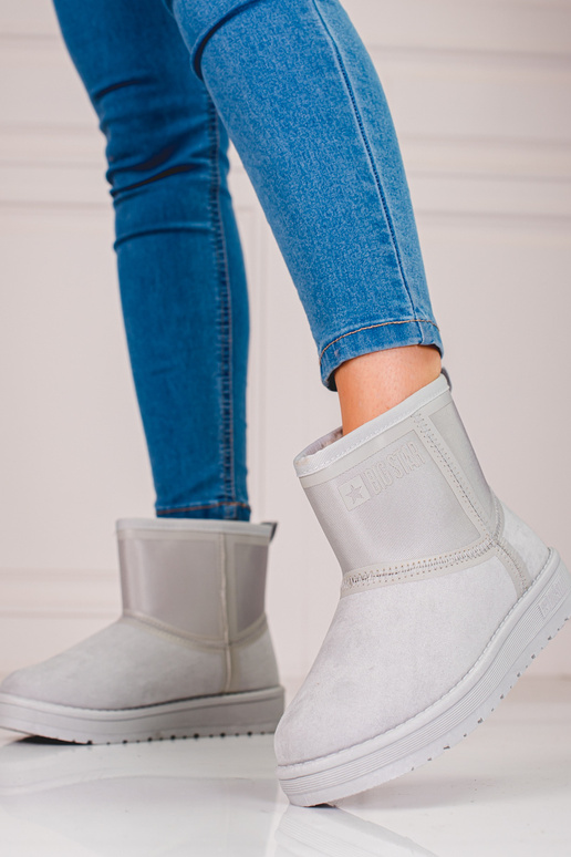 bottes de neige femme gris courtes...