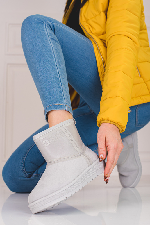 bottes de neige femme gris courtes...