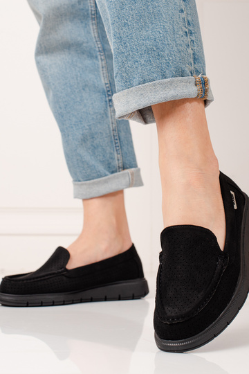 mocassins femme noirs Shelovet 2