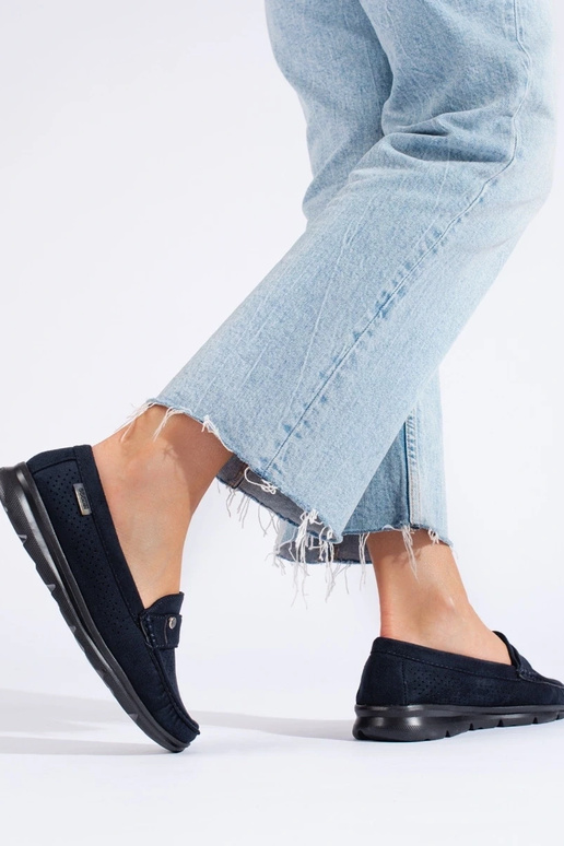 Mocassins femme Shelovet couleur bleu