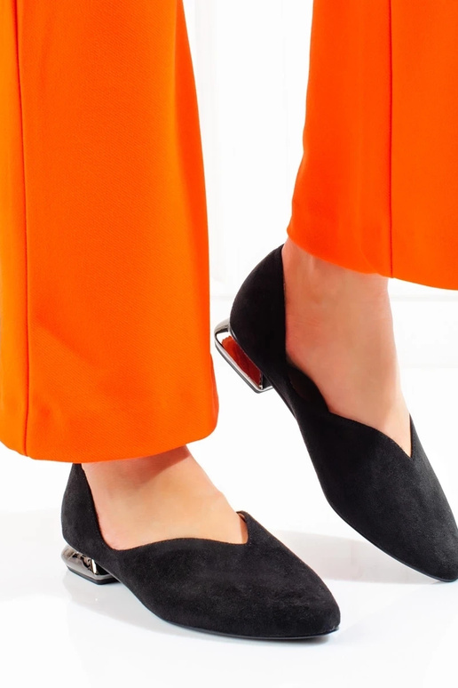 ballerine en daim Potocki en noir ballerine en daim Potocki en noir