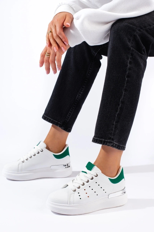 Chaussures modèle Sneakers blanches à...