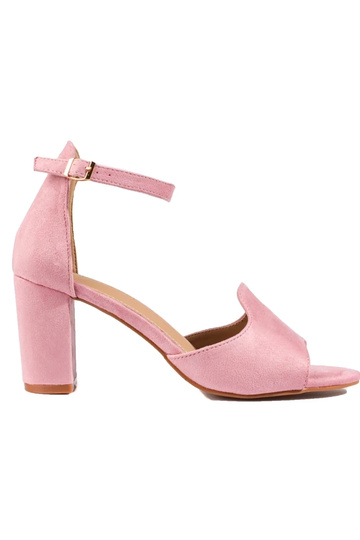 sandales à talons roses par...