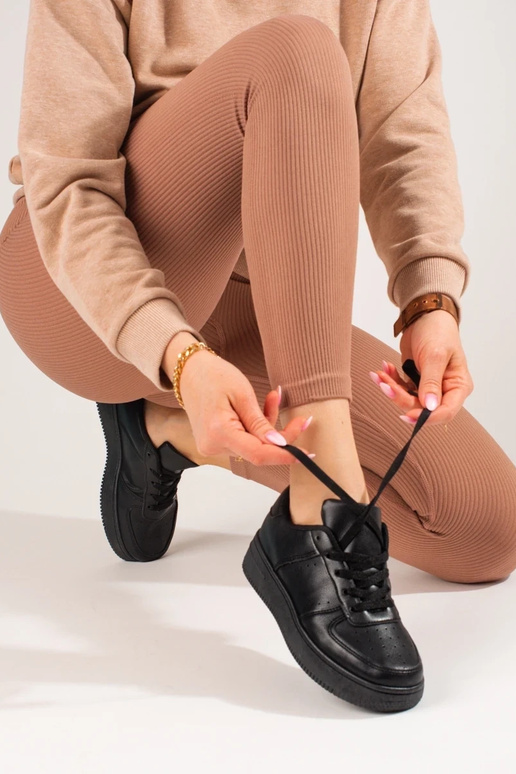 chaussures de sport noires Shelovet... chaussures de sport noires Shelovet...