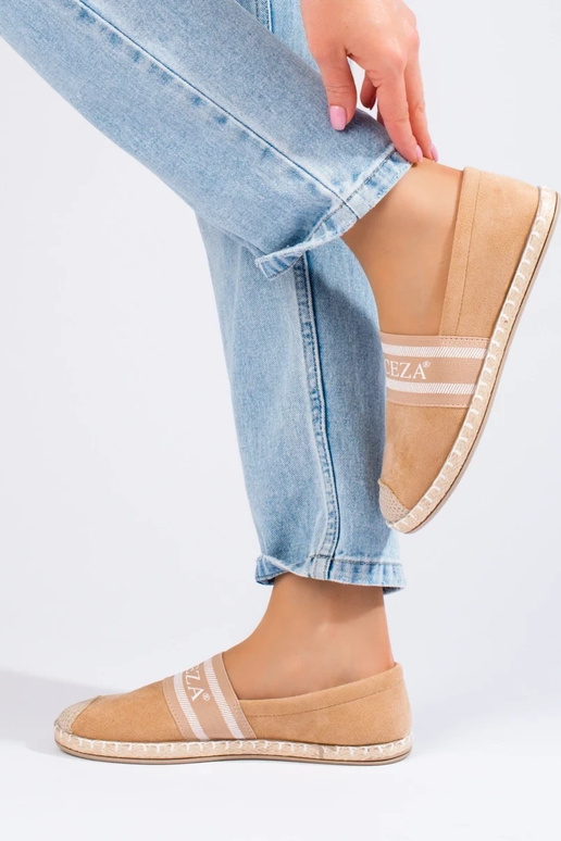espadrilles en daim beige Vinceza