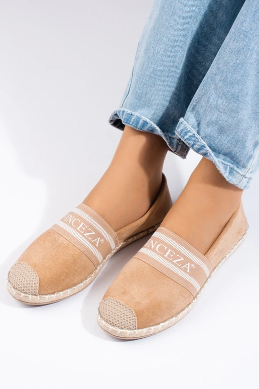 espadrilles en daim beige Vinceza