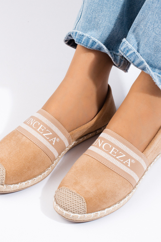 espadrilles en daim beige Vinceza