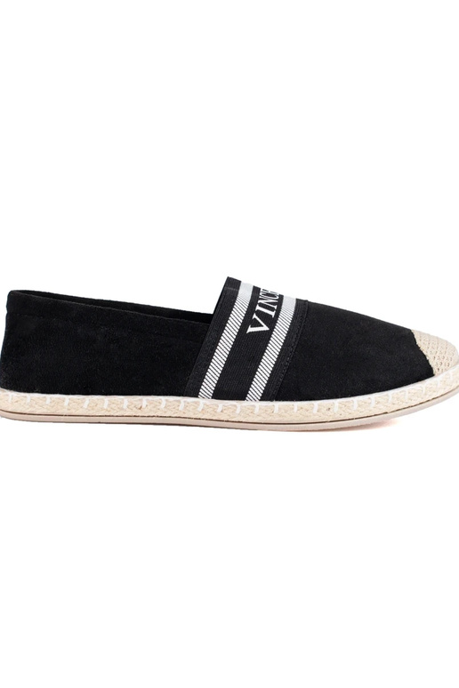 espadrille en daim noir Vinceza espadrille en daim noir Vinceza