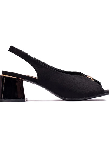 Sandales à talons en daim...