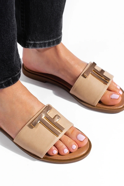 Chaussons beiges Potocki