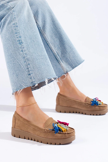 Mocassins en daim marron... 2