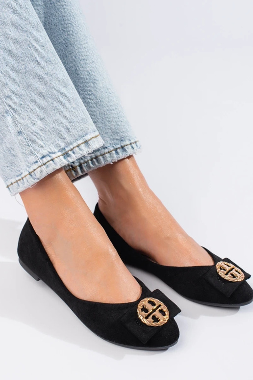 ballerine en daim noir Potocki ballerine en daim noir Potocki