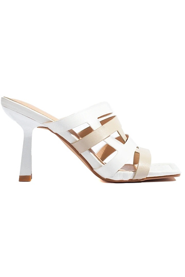 Pantoufles blanches Shelovet